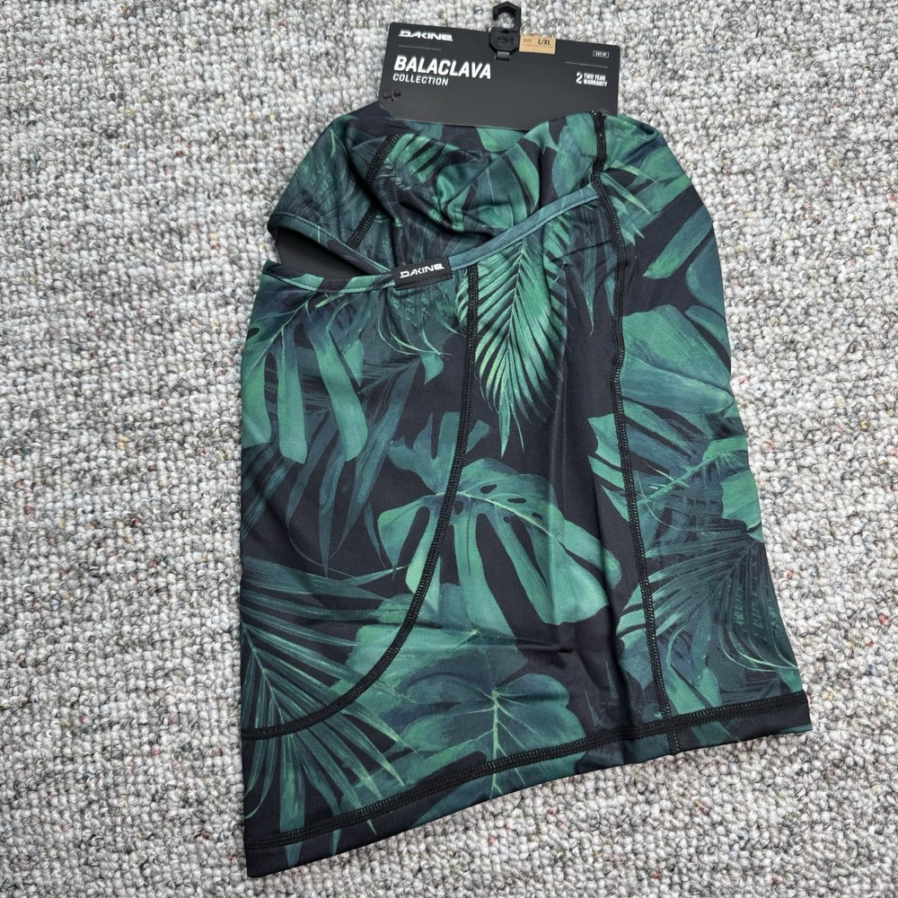 Dakine Ninja Balaclava Adult Large / XL Night Tropical Green NWT